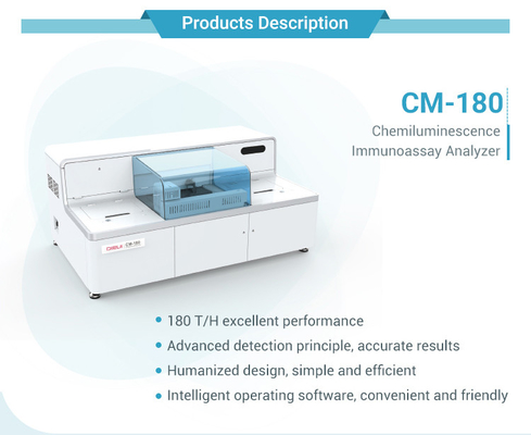 CM180 Clinical Chemistry Analyzer 200kg Automatic Immunoassay