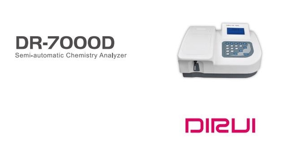 340nm Dirui Biochemistry Analyzer Medical Portable Semi Auto
