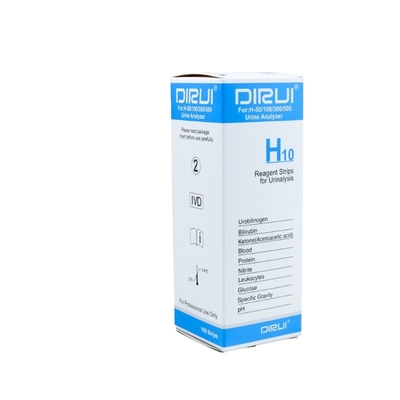 ISO13485 Urine Protein Test Strips H10 Dirui Urine Test Strips For Urinalysis